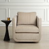 Abound Porcelain Swivel Chair, Accent Chair by Uttermost, 29.6" width x 26.5" height x 32" depth thumbnail 2