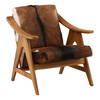 Norcross Occasional Chair Brown, Accent Chair by Dovetail, 28.7" width x 32" height x 32" depth thumbnail 1