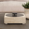 Natural Luxe Travertine Box, Boxe by Uttermost, 10" width x 4.5" height x 10" depth thumbnail 3