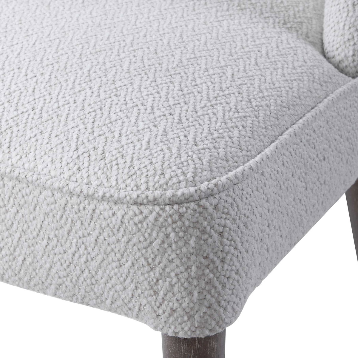 Brie Armless Chair White Set Of 2, Accent Chair by Uttermost, 21" width x 36.5" height x 27" depth View 8