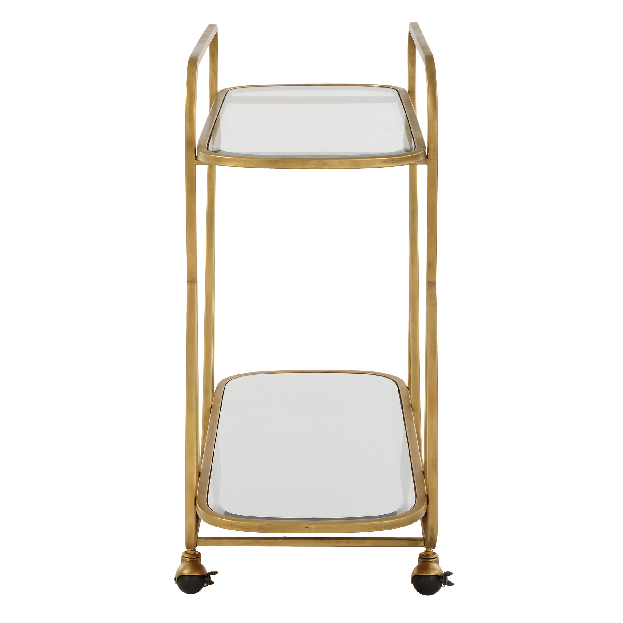 Swain Brass Serving Cart large image 