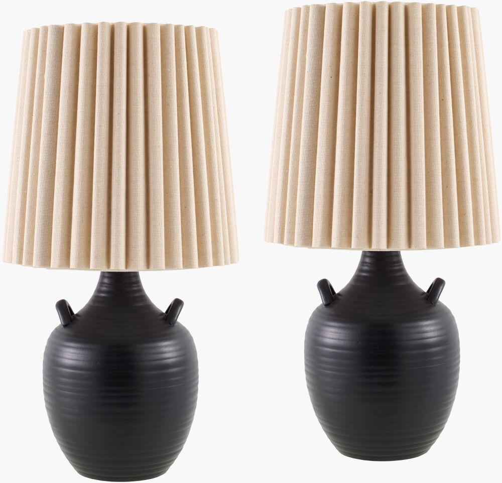 Sunken Accent Table Lamp, by Surya, 9" width x 19" height