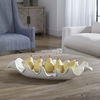 Ruffled Feathers Modern White Bowl thumbnail 1