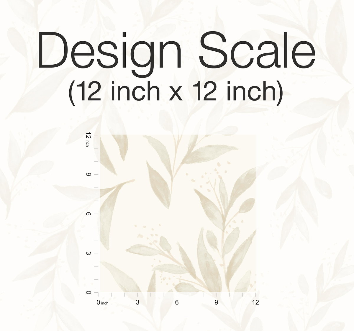 Magnolia Home Olive Branch Beige Peel & Stick Wallpaper, by York Wall, 20' length x 1'8.5" width x 0.02" depth View 4