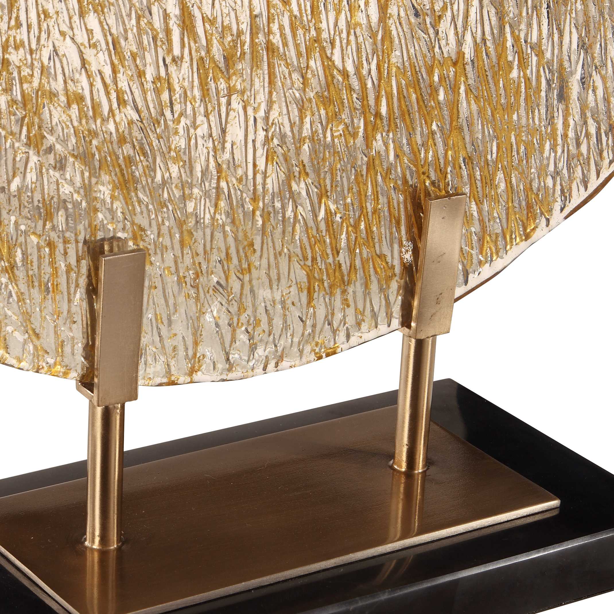 Layan Art Glass Charger, Decorative by Uttermost, 17.5" width x 21" height x 5" depth View 5