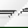 Arvin  Black Wooden Bench, Benche by Mercana, 59.06" length x 17.72" width x 18.11" height thumbnail 4