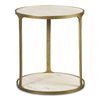 Clench Brass Side Table, Furniture by Uttermost, 21.25" width x 23.25" height x 21.25" depth thumbnail 1