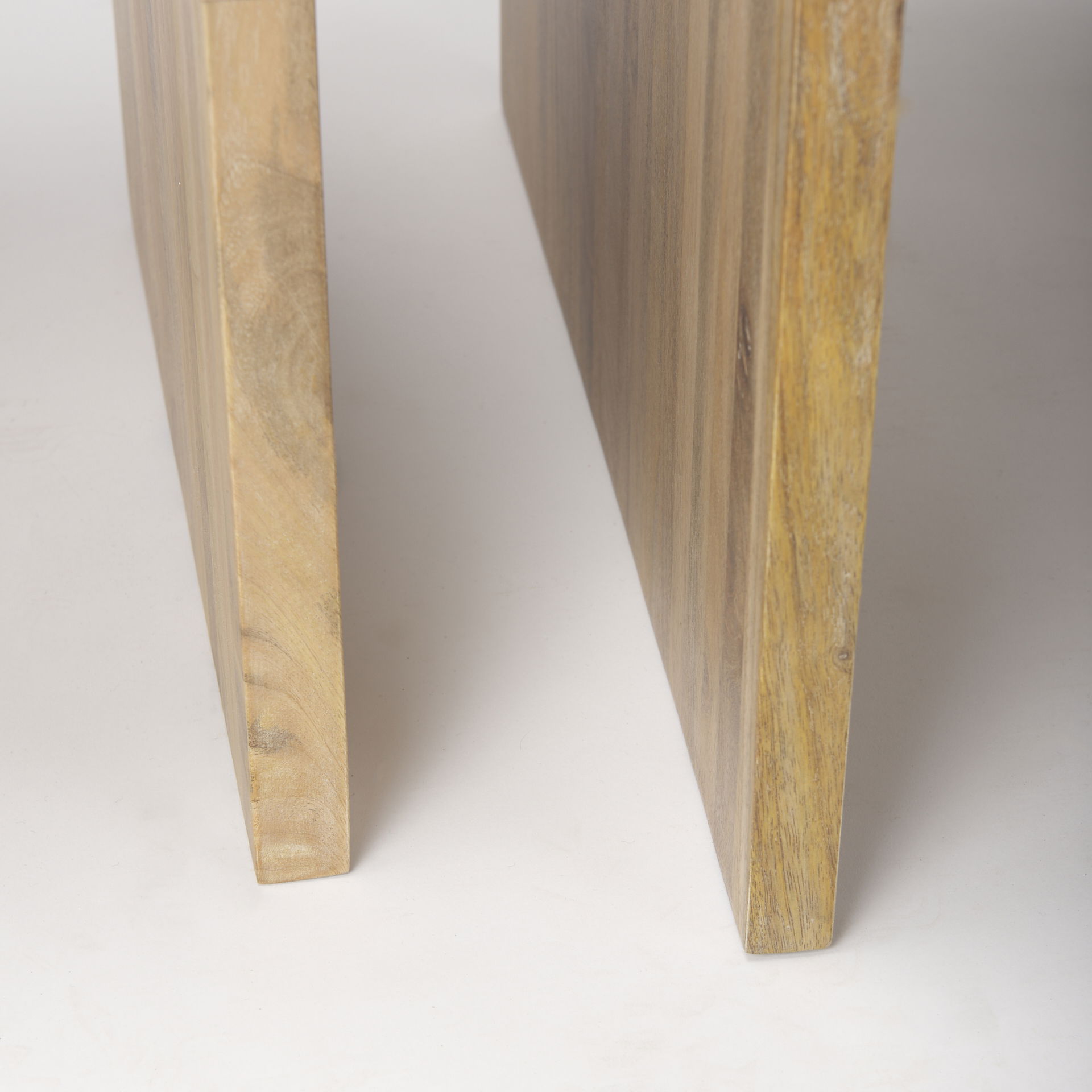 Chloe  Set of 2 Cottage Wood Nesting Accent Tables, Side & End Table by Mercana, 20" length x 20" width x 24" height View 9