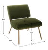 Knoll Mid-Century Accent Chair, by Uttermost, 23.5" width x 29.5" height x 28.2" depth thumbnail 3