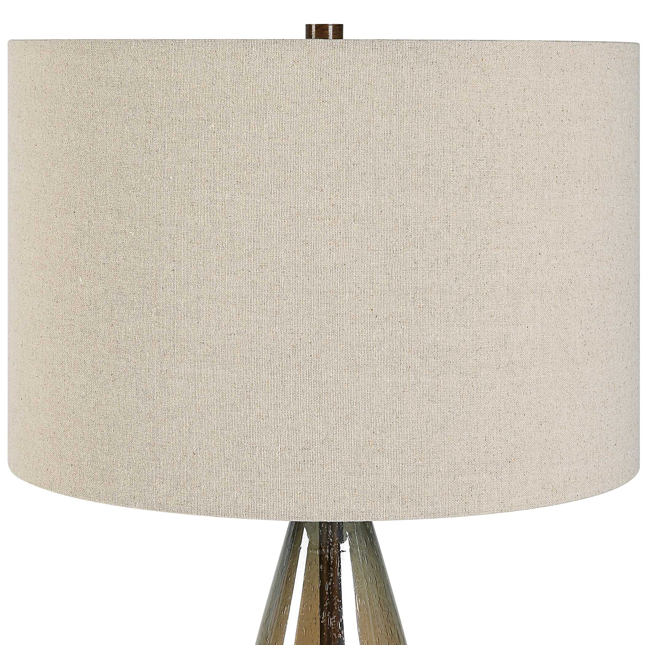 Baltic Teardrop Glass Table Lamp, by Uttermost, 16" width x 29" height x 16" depth View 6