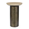 Oslo Brass Outdoor Accent Table, Furniture by Uttermost, 14" width x 21" height x 14" depth thumbnail 1