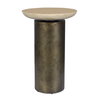 Oslo Brass Outdoor Accent Table, Outdoor Table by Uttermost, 1'2" width x 1'9" height x 1'2" depth thumbnail 1
