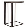 Theodore Travertine Accent Table, Furniture by Uttermost, 16" width x 23" height x 12" depth thumbnail 7