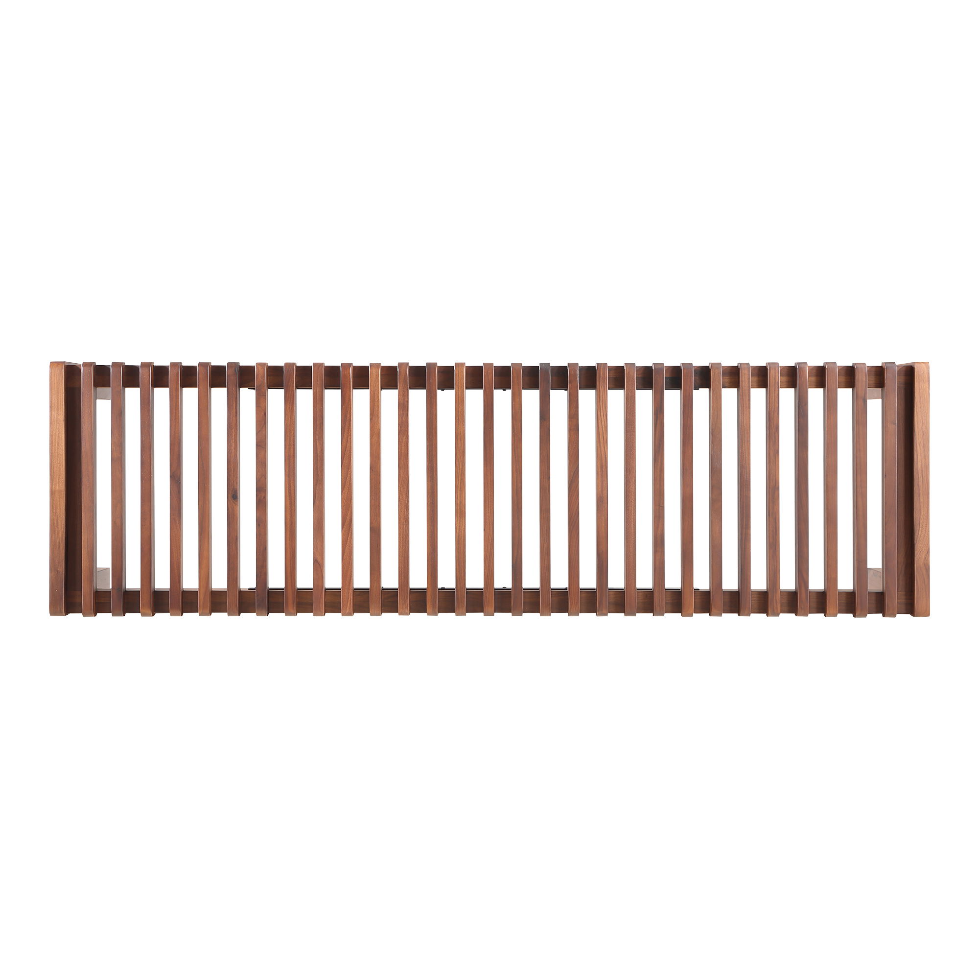Rohe Bench Walnut Brown, Benche by Moe's Home, 60" width x 18.11" height x 17.5" depth View 4