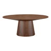 Otago Oval Dining Table Walnut Brown, by Moe's Home, 71" width x 29.5" height x 43" depth thumbnail 1
