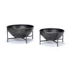 Cauldron (Set of 2) Brown Metal Bowls, Decorative Bowl by Mercana, 16" length x 16" width x 8.3" height thumbnail 1