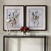 Delicate Flowers Framed Prints Set/2, Painting by Uttermost, 27.62" width x 33.62" height x 2" depth thumbnail 2