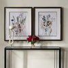 Delicate Flowers Framed Prints Set/2, by Uttermost, 2'3.62" width x 2'9.62" height x 2" depth thumbnail 2