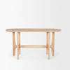 Taylin Light Brown Solid Wood Desk, by Mercana, 59.8" length x 25.6" width x 30" height thumbnail 6