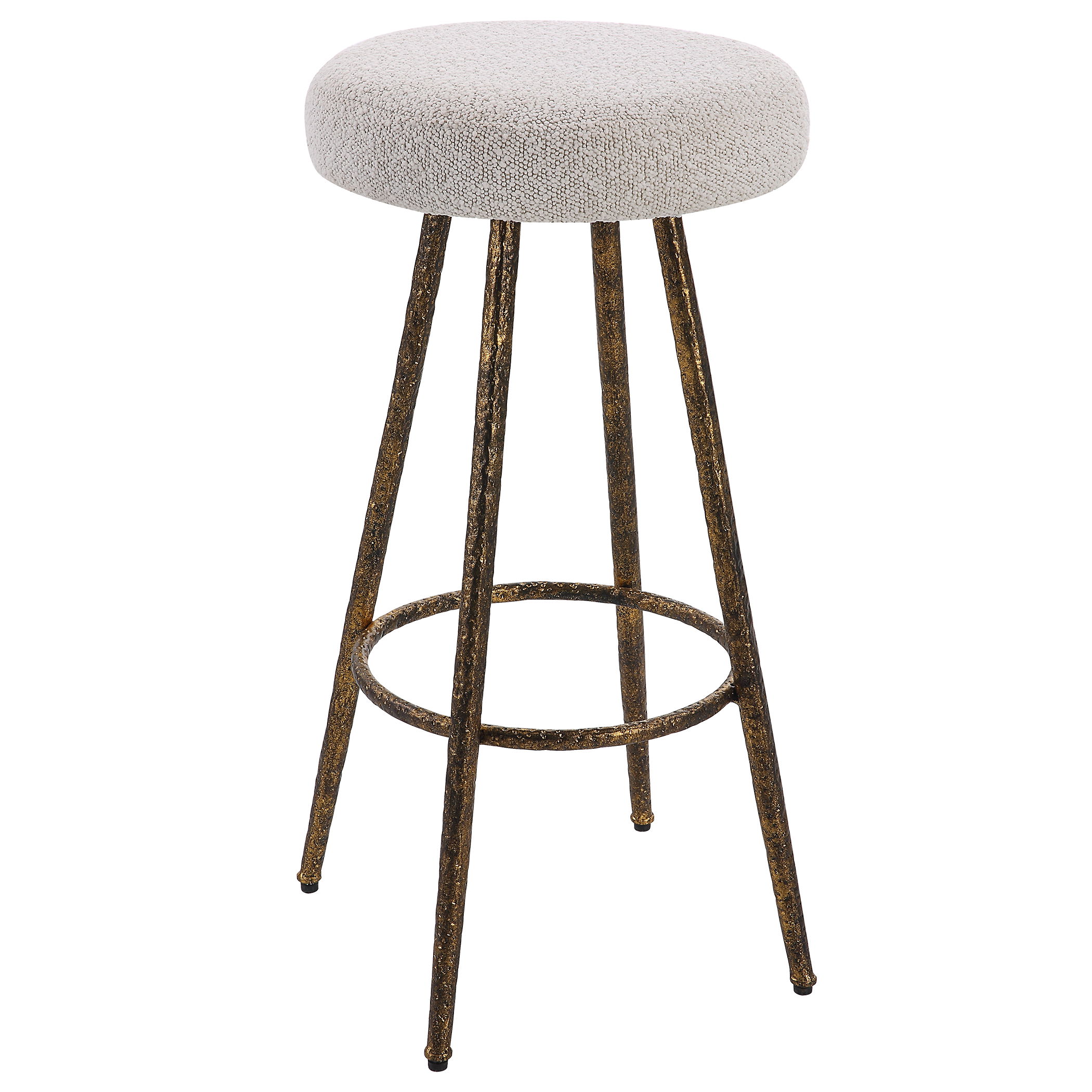 Braven White Fabric Counter Stool large image 