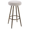 Braven White Fabric Counter Stool thumbnail 0