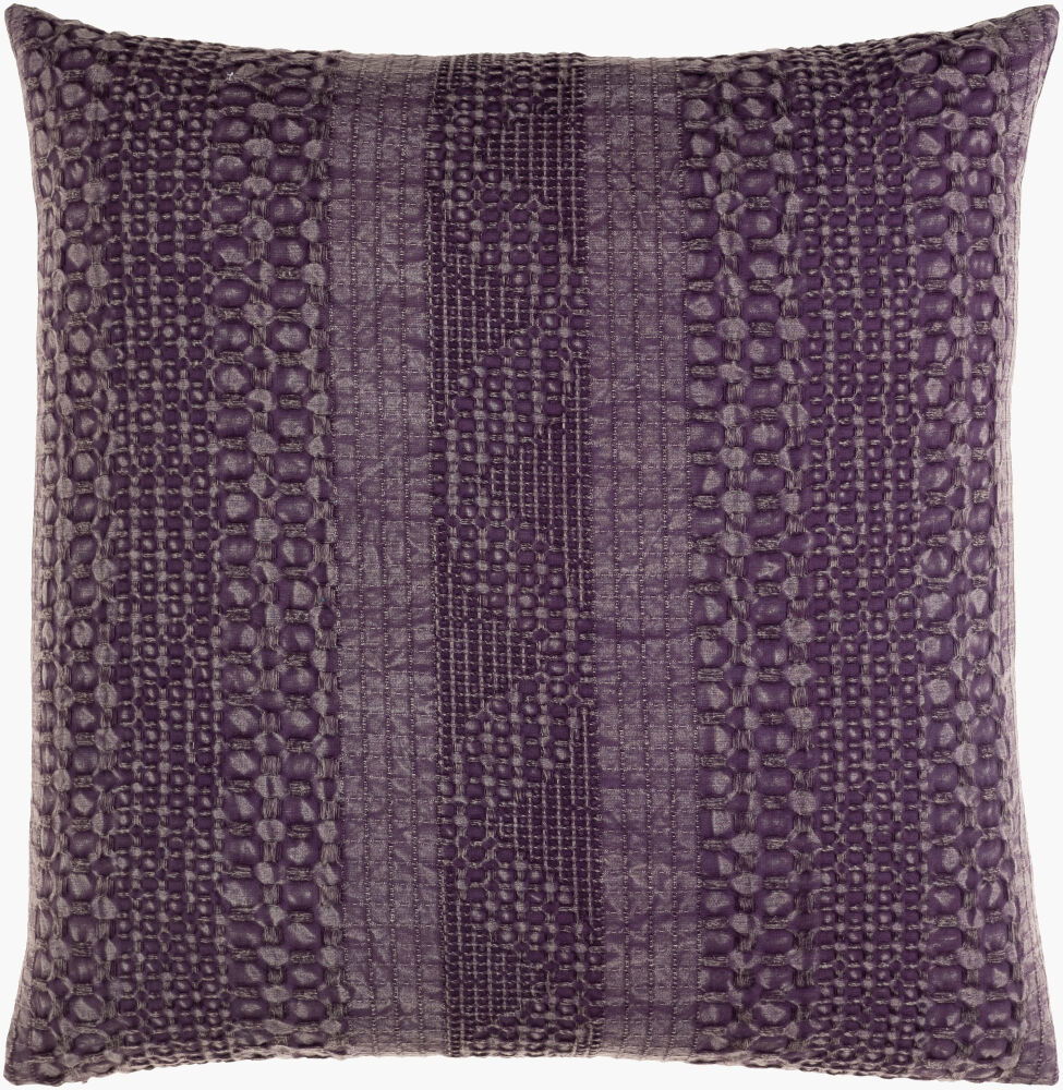Washed Waffle Accent Pillow, Decorative Pillow by Surya, 18" length x 18" width