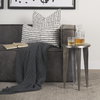 Jenna 14x26 Cream/Black Print Linen Lumbar Decorative Pillow Cover, by Mercana, 14" length x 26" width x 0.2" height thumbnail 4