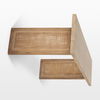 Grier Light Brown Solid Wood with Cane Accent Console Table thumbnail 4