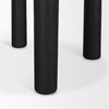 Soma Textured Black Mango Wood Round Dining Table, by Mercana, 48" length x 48" width x 30" height thumbnail 11