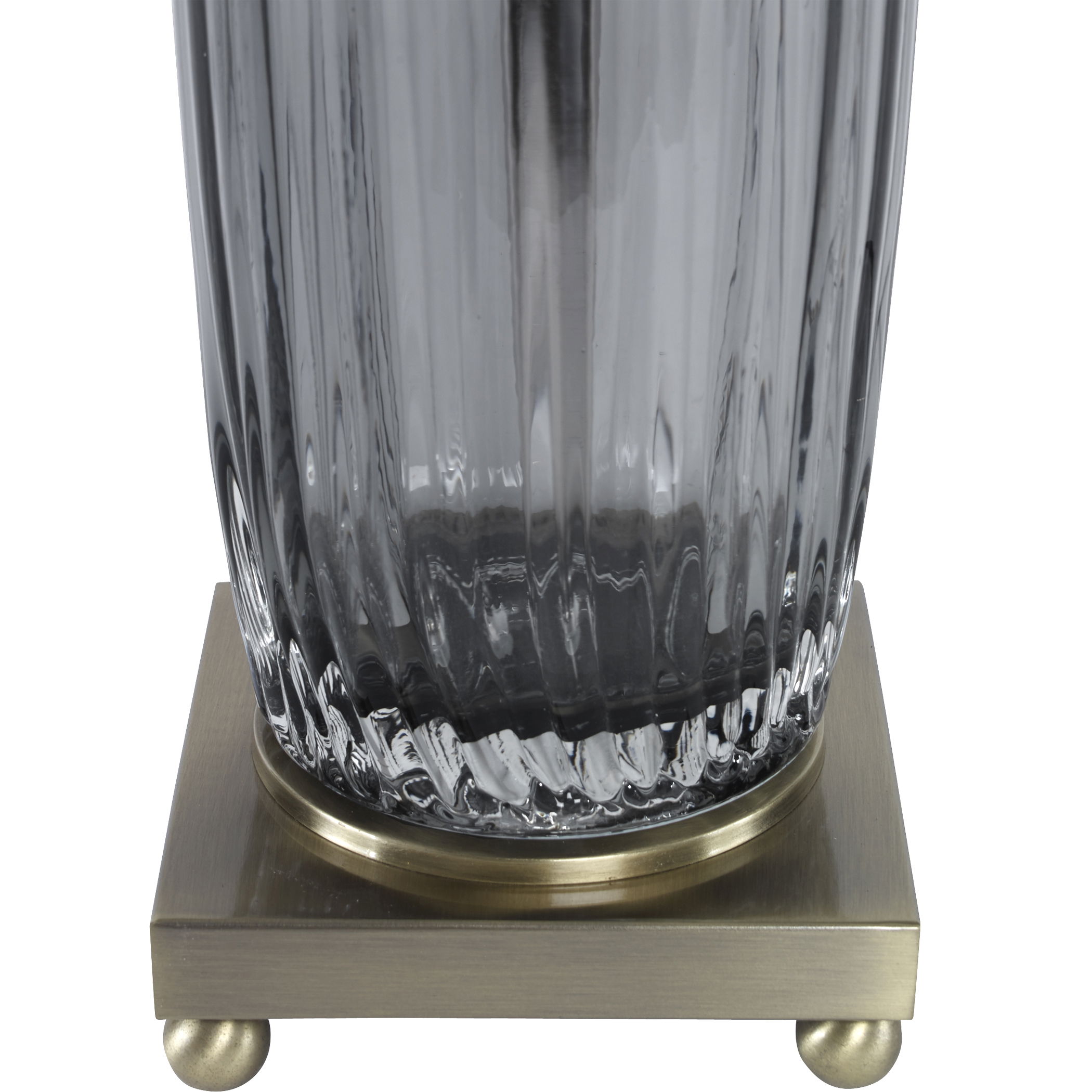 Vilminore Gray Glass Table Lamp large image 