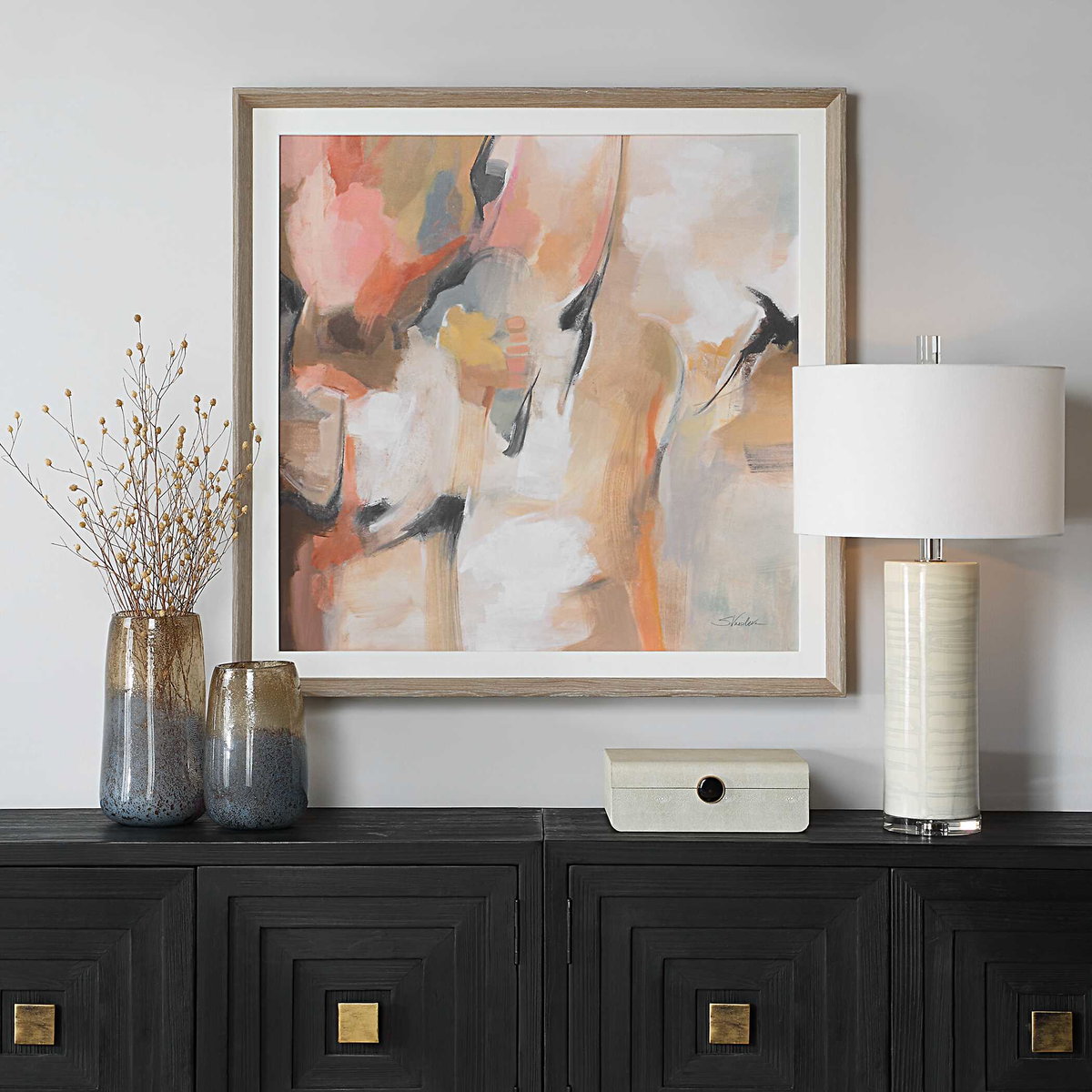 Uphill Framed Abstract Print, Art by Uttermost, 41.37" width x 41.37" height x 2" depth View 2