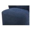 Larson Rolling Dining Chair Navy Blue thumbnail 5