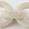 Alize Cotton Rope Wrapped Solid Wood Circular Chain Link Decorative Object thumbnail 5