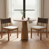 Carol Dining Chair Deep Brown Leather Set Of Two, by Moe's Home, 21.6" width x 32" height x 19.5" depth thumbnail 8