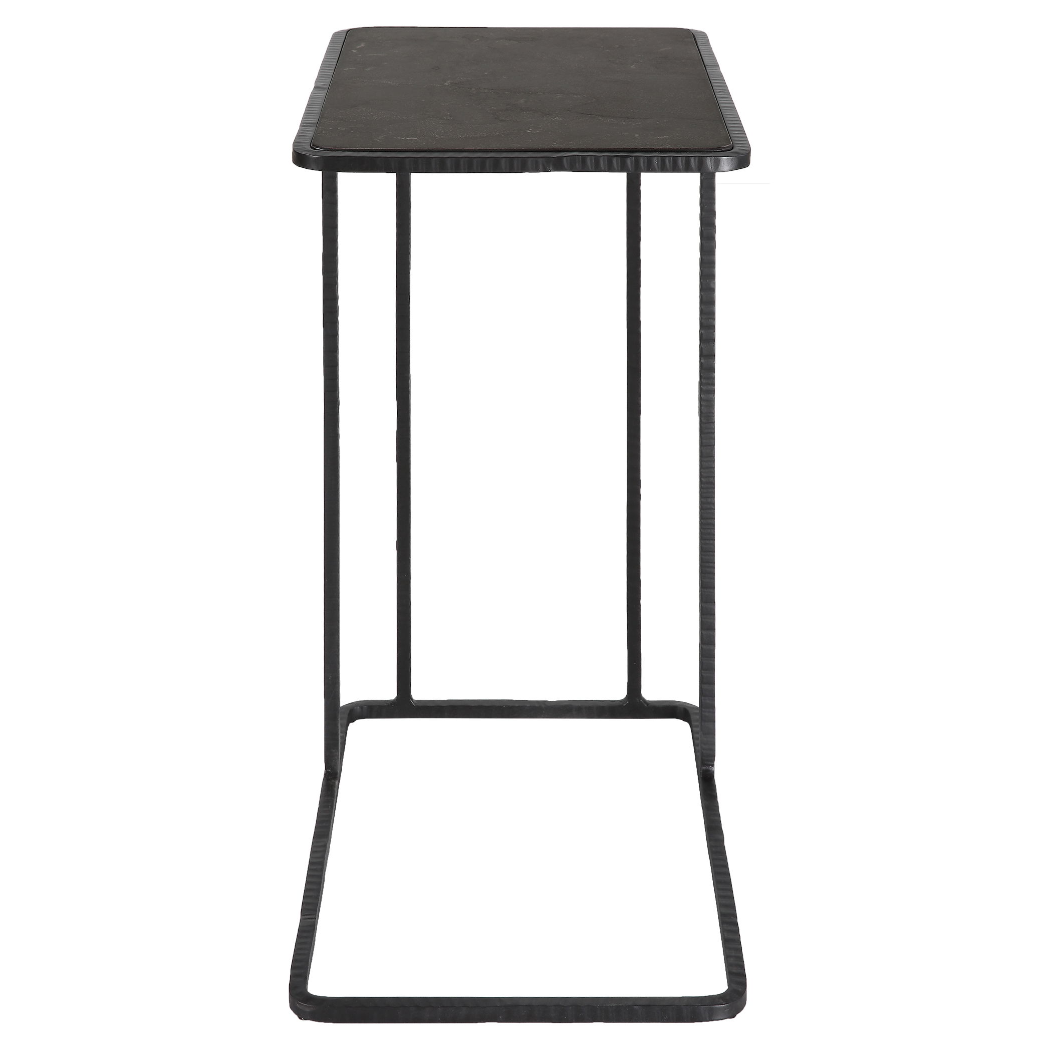 Cavern Stone & Iron Accent Table large image 