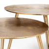 Reva III (Small) 16L x 16W Gold Round Top Cast Aluminum Accent Table, Side & End Table by Mercana, 16.25" length x 16.25" width x 17" height thumbnail 8