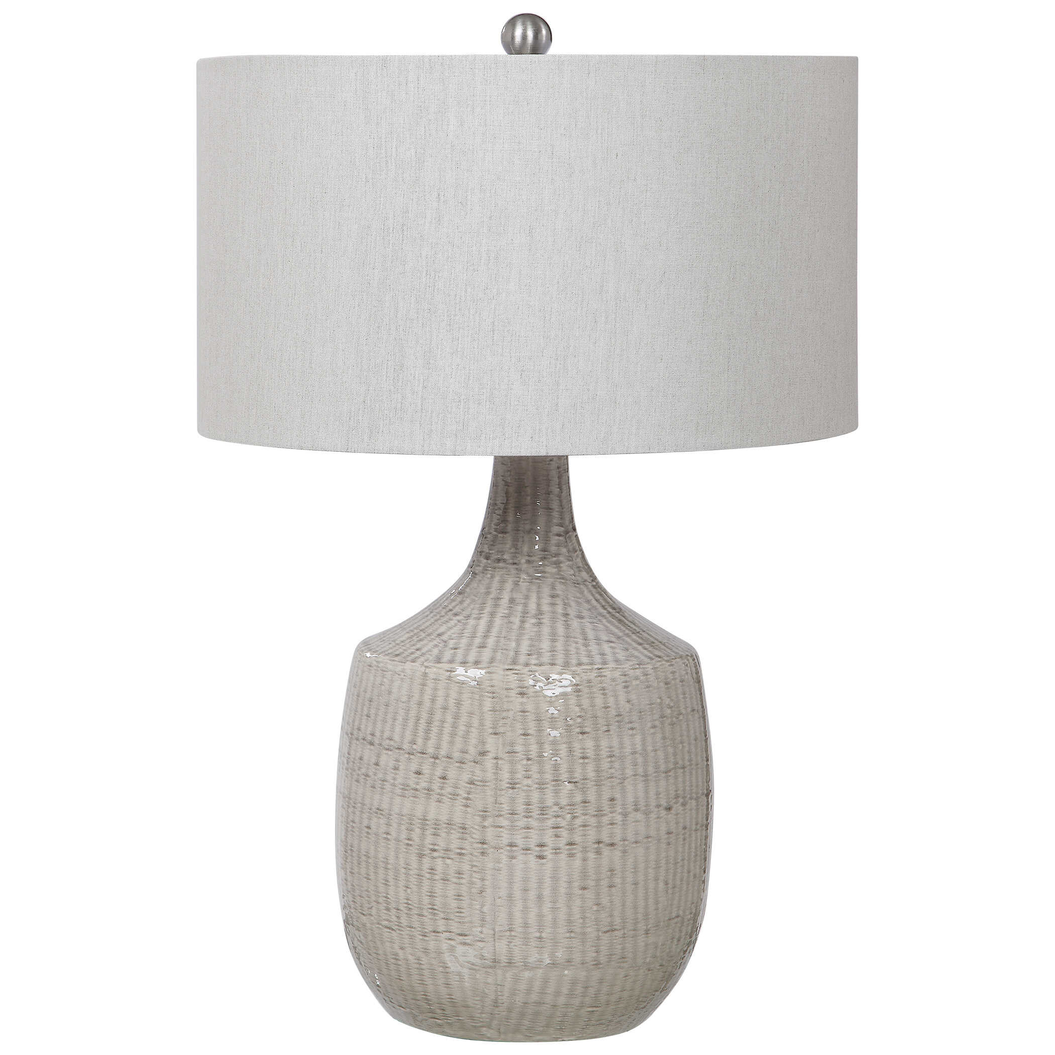 Felipe Gray Table Lamp, by Uttermost, 19" width x 29" height x 19" depth View 4