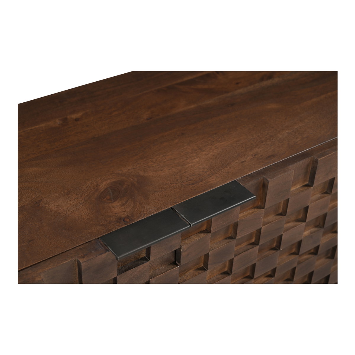 Easton Media Cabinet Brown, Media Console by Moe's Home, 60" width x 18" height x 14" depth View 7