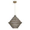 Sigh Woven Brass 1 Light Pendant, Mini Light Pendant by Uttermost, 20" width x 20.6" height x 20" diameter x 20" depth thumbnail 4