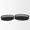 Thea Matte Black Wicker Trays (Set of 2) thumbnail 3