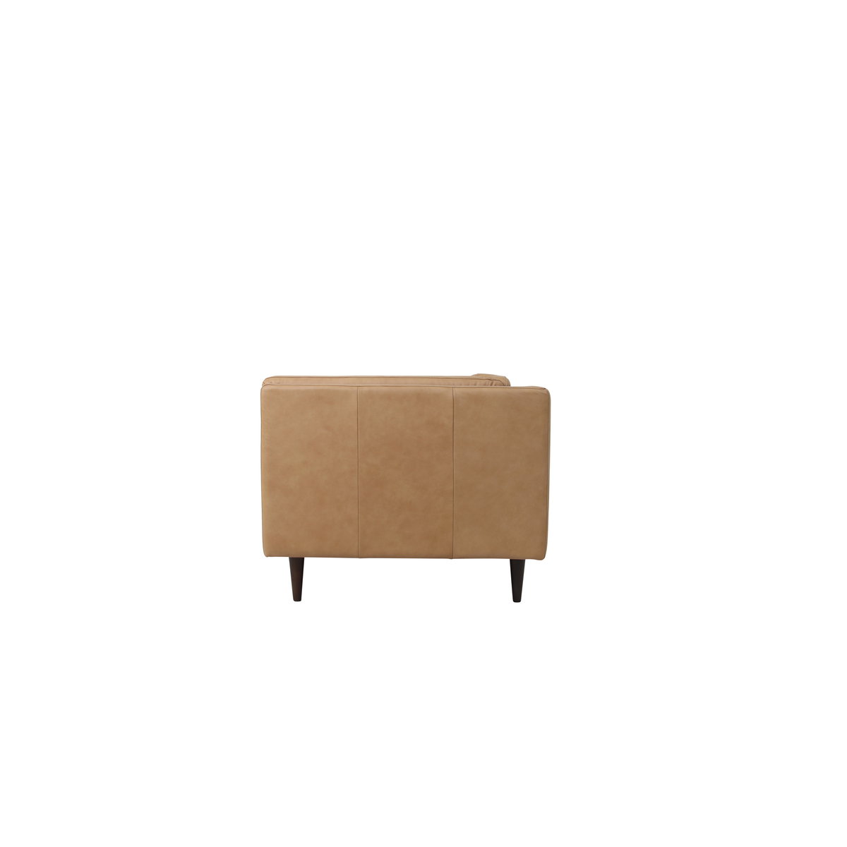 Woods Sofa Tan Leather, Sofas & Sectional by Moe's Home, 86" width x 29.9" height x 37" depth View 3