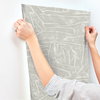 Urban Chalk Grey Peel & Stick Wallpaper, by York Wall, 20' length x 1'8.5" width x 0.02" depth thumbnail 9