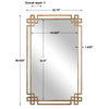Devoll Antique Gold Mirror, by Uttermost, 1'10.75" width x 3'0.62" height x 1" depth thumbnail 3