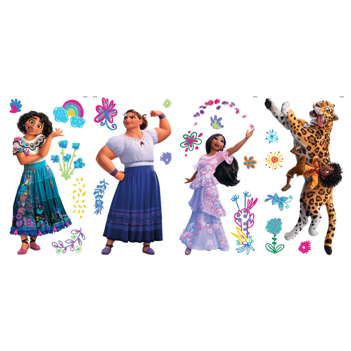 Encanto Wall Decals, by York Wall, 1'4.8" length x 9" width x 1.46" depth