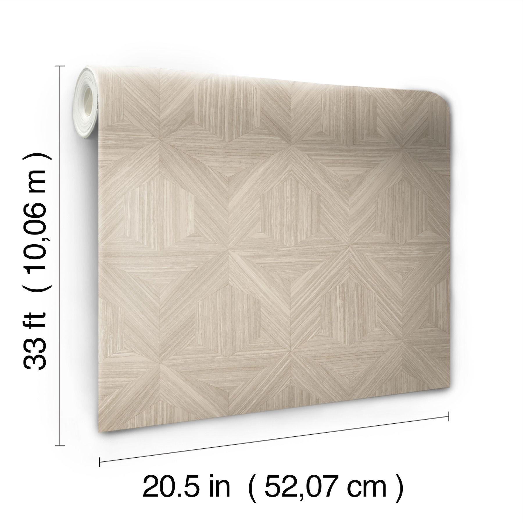 Parquet Beige Wallpaper large image 