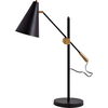 Fragon II(26'H) Black/Gold Metal Adjustable Cone Shade Table Lamp, by Mercana, 9" length x 9" width x 26" height thumbnail 1
