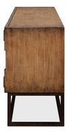 Aztec Sideboard On Stand, Brown, Cabinets & Sideboard by Sarreid, 80" length x 21" width x 35" height thumbnail 4