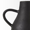 Cyrus Black Two handled Vase Decorative Object, by Mercana, 8.66" length x 4.72" width x 8.27" height thumbnail 12