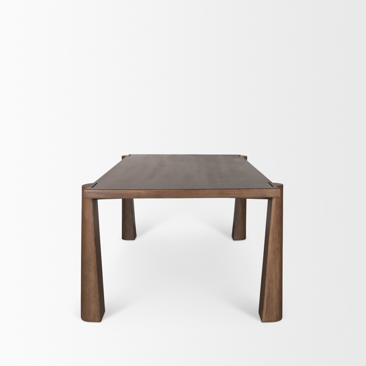 Tammar 84'L x 45.5'W Rectangular Dining Table | Modern | Med Brown Wood | Seats 8, by Mercana, 84" length x 45.5" width x 30" height View 5