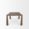 Tammar 84'L x 45.5'W Rectangular Dining Table | Modern | Med Brown Wood | Seats 8, by Mercana, 84" length x 45.5" width x 30" height thumbnail 5
